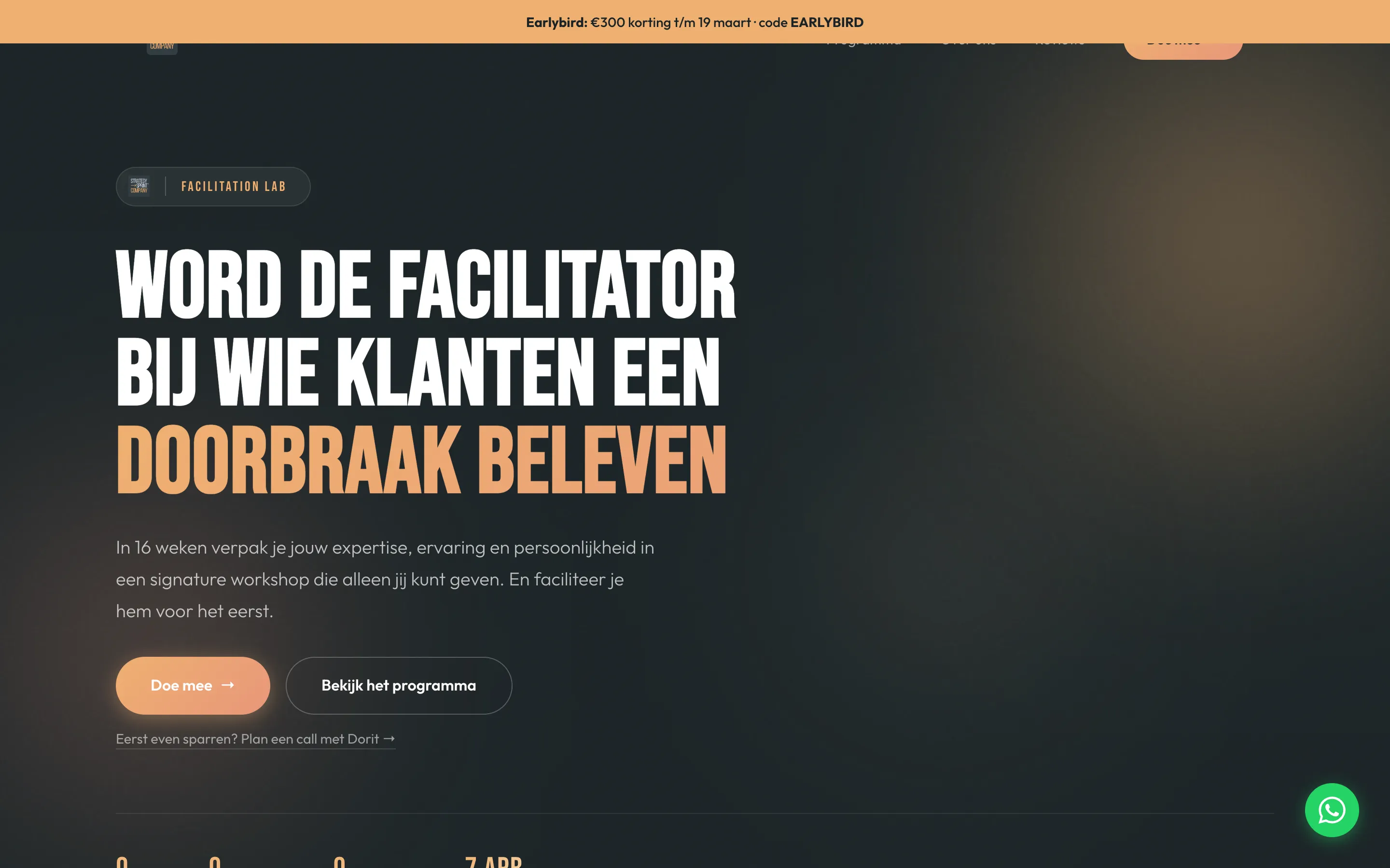 Facilitation Lab landing page