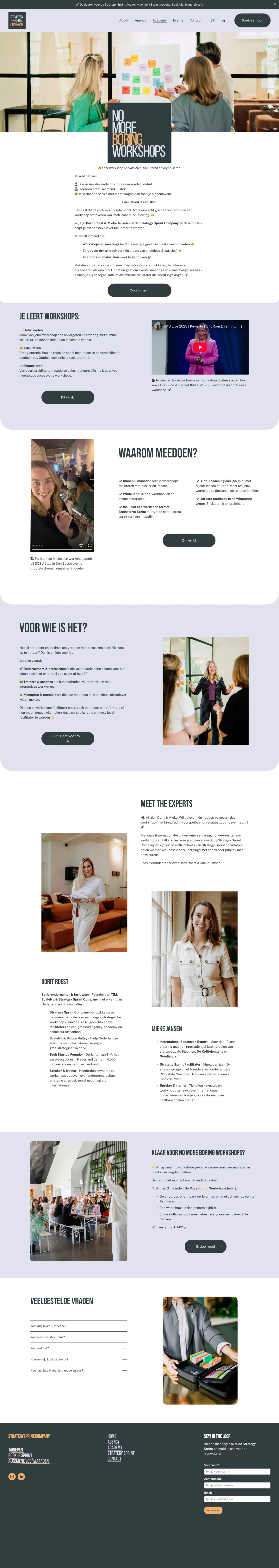 Facilitation Lab voor de redesign